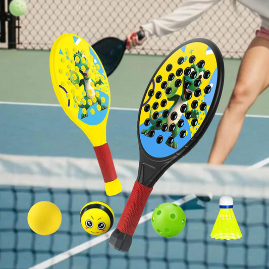 2 Pieces Kinder Padel -Schläger Many Handy Tety Paddle Tennis -Racket Paddles Sports Game for Beginners