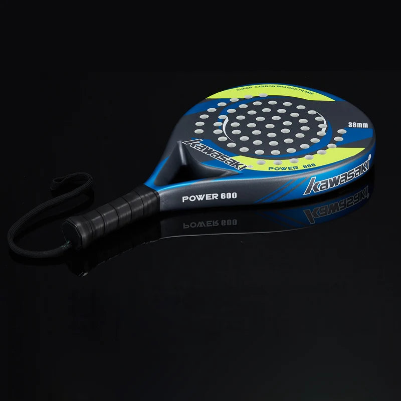 Brand Padel Tennis Carbon Fiber Soft EVA Face Tennis Paddle Racquet Racket with Padle Bag Cover Power 600