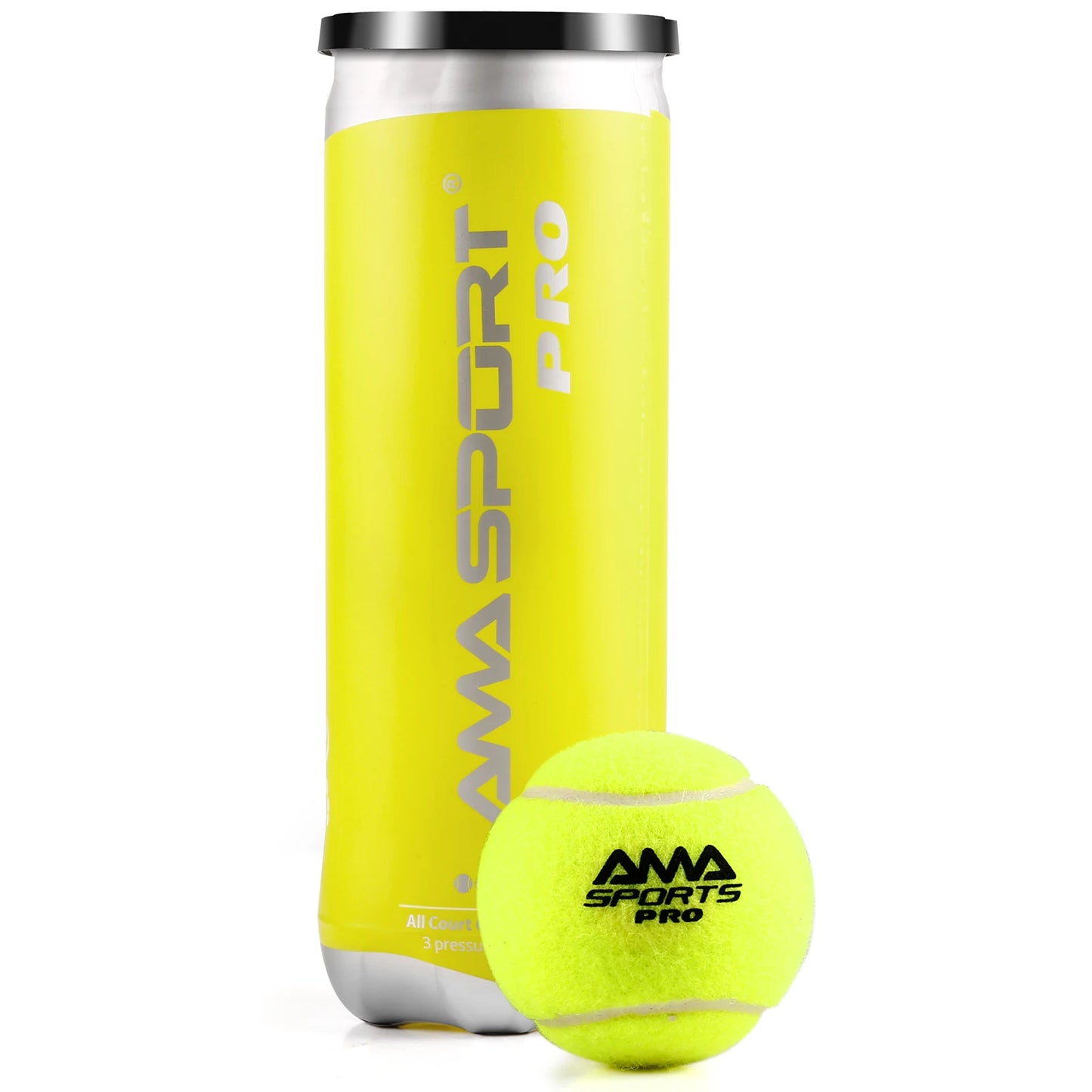 Padel Balls Pack of 3-Durable Tournament Grade Padel Balls - Optimal Bounce Padel Balls for Professional and Amateur Players