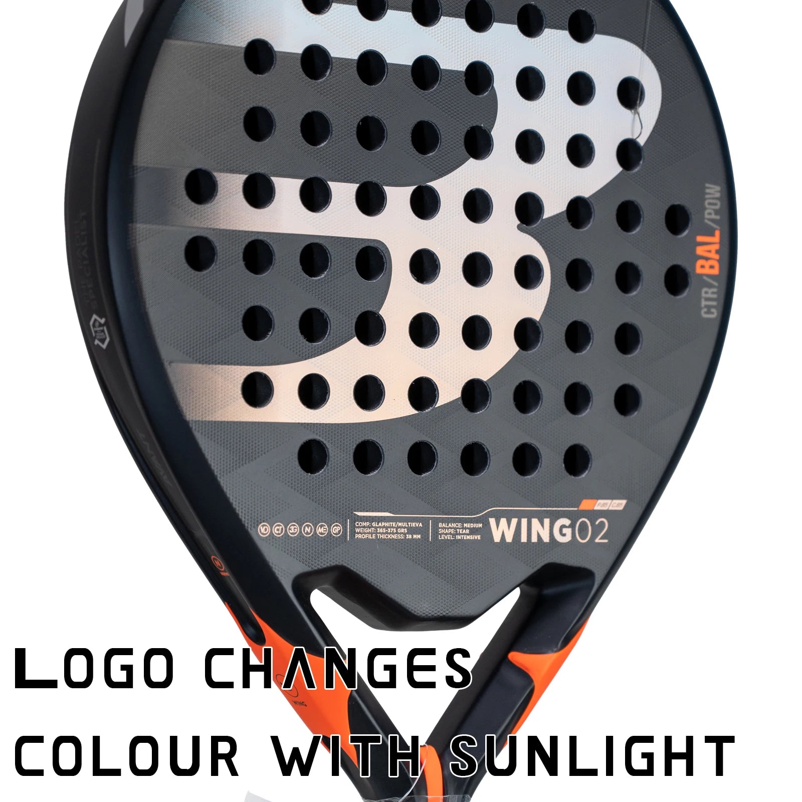 2023 Premium Padel Racket - Carbon Fiber Tennis Racquet with Hybrid Shape, EVA High Density Core, Perfect Balance of Power & Con