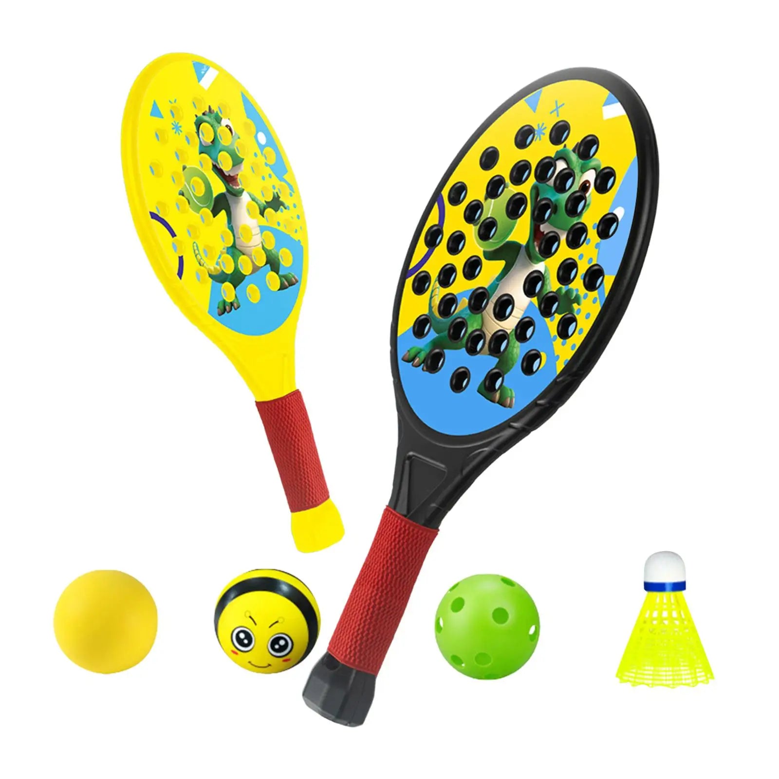 2 Pieces Kinder Padel -Schläger Many Handy Tety Paddle Tennis -Racket Paddles Sports Game for Beginners