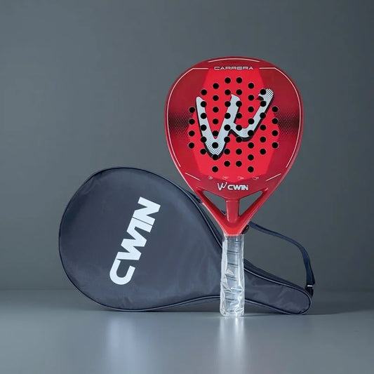 CWIN CARRERA Paddle Racket Adult Prefessional Carbon Fiber Soft EVA Face Tennis Paddle Racquet Racket with Padle Bag Cover 2025