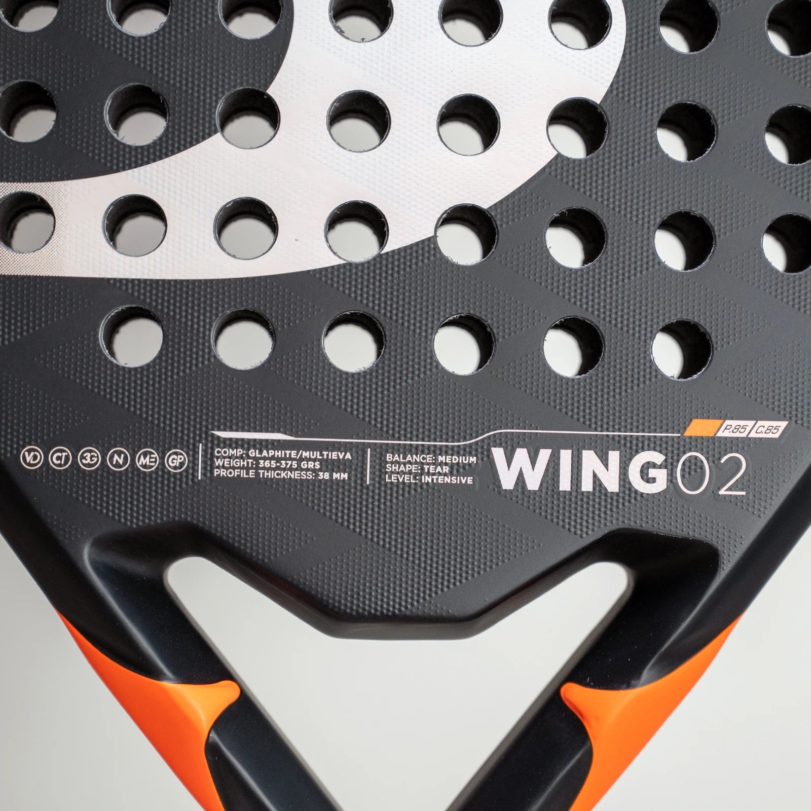 2023 Premium Padel Racket - Carbon Fiber Tennis Racquet with Hybrid Shape, EVA High Density Core, Perfect Balance of Power & Con