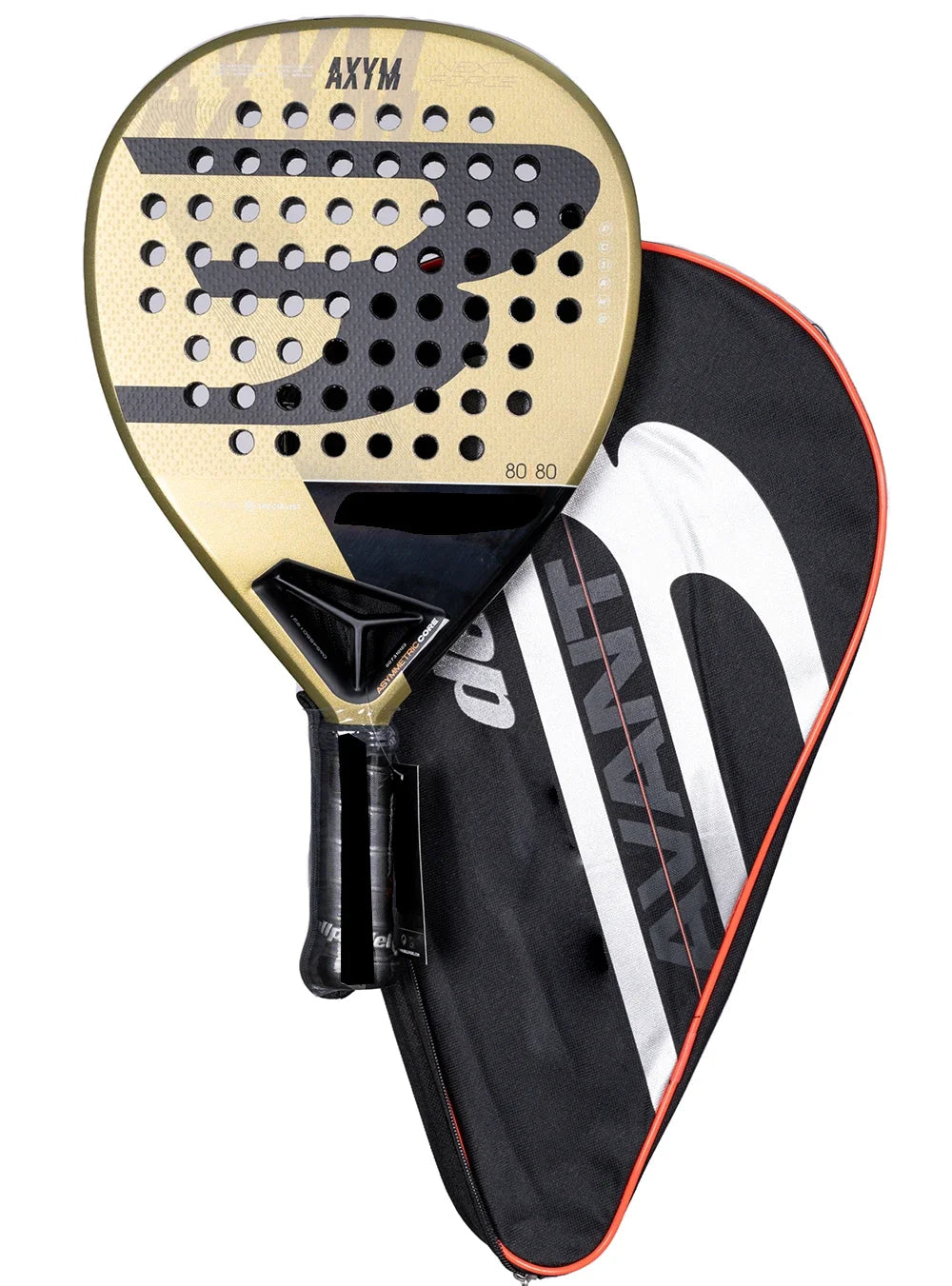 2023 Premium Padel Racket - Carbon Fiber Tennis Racquet with Hybrid Shape, EVA High Density Core, Perfect Balance of Power & Con