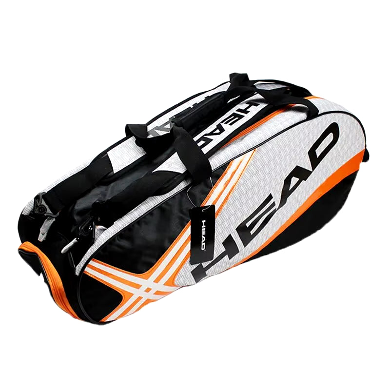 Tennis Rackets Bag Large Capacity 3-6 Pieces Tennis Backpack Badminton Gymbag Squash Racquet Bag with Separated Shoes Bag