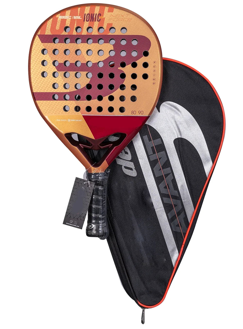 2023 Premium Padel Racket - Carbon Fiber Tennis Racquet with Hybrid Shape, EVA High Density Core, Perfect Balance of Power & Con