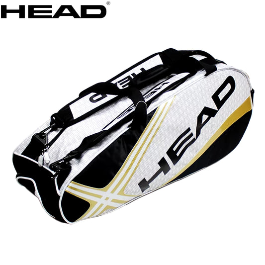 Tennis Rackets Bag Large Capacity 3-6 Pieces Tennis Backpack Badminton Gymbag Squash Racquet Bag with Separated Shoes Bag