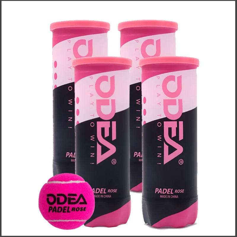 Padel Balls Pink,High Bounce Durable Training Tennis Balls,Vacuum Sealed for Competitive Matches